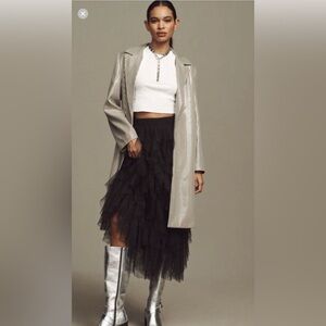 #653 MARE MARE  Silver Blazer Coat SIZE S/P